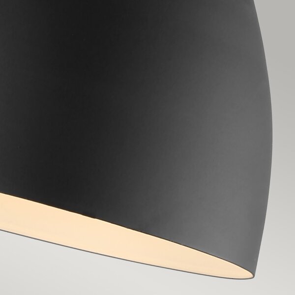 Applique Contemporanea Joan Acciaio Nero Mezzanotte Ottone Brunito 1 Luce E27
