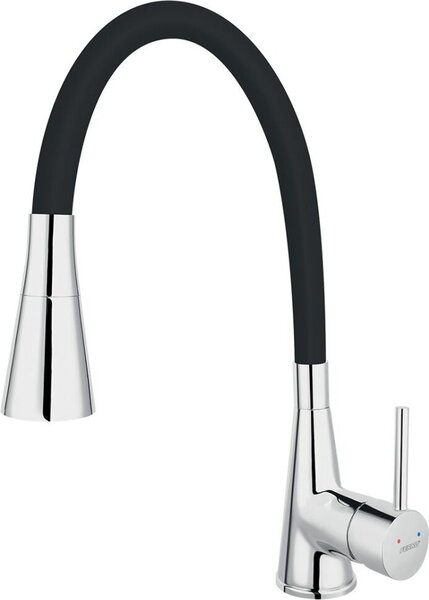 Miscelatore per lavello con doccia Ferro cromo nero 70720,0C