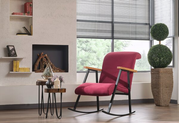 Hanah Home, Yoka- FTN1706, marrone castagna, sedie da ufficio, struttura: 100% metallo
