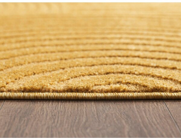 Tappeto giallo ocra 200x290 cm Whirl – ESTE