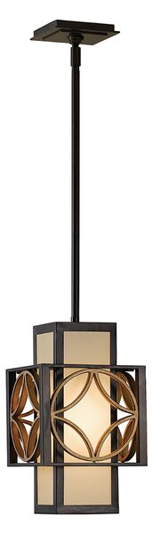 Sospensione Contemporanea Remy Metallo Bronzo Antico Oro 1 Luce E27