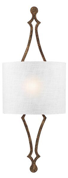 Applique Contemporanea Tilling Acciaio Foglia D'Oro Antico 1 Luce E27
