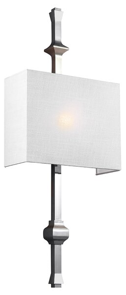 Applique Contemporanea Teva Acciaio Nichel Lucido 1 Luce E27