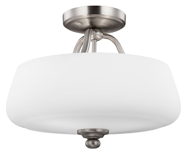 Lampada a Soffitto 4 Luci Rama In Acciaio Nero A Bracci Curvi E Sfere In Vetro Opalino