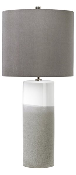 Lampada Da Scrivania Contemporanea Fulwell Porcellana Bianco Grigio 1 Luce E27