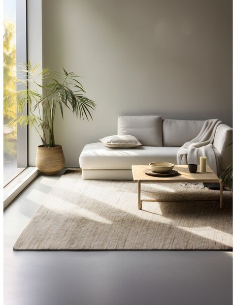 Tappeto colore naturale chiaro in misto iuta reversibile/tessuto a mano 160x230 cm Handloom – Hanse Home