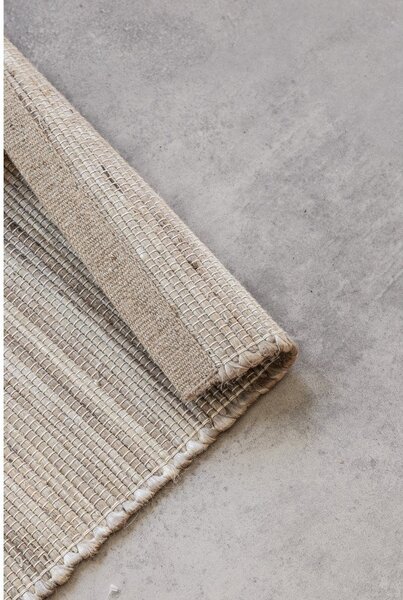 Tappeto colore naturale chiaro in misto iuta reversibile/tessuto a mano 160x230 cm Handloom – Hanse Home