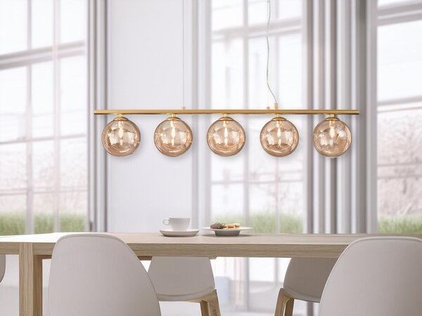 Beam lampada a sospensione Honey Gold 5 luci