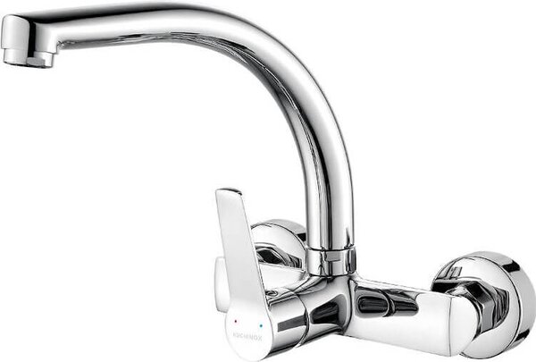 Rubinetto miscelatore da cucina con bocca mobile rubinetto miscelatore monocomando a parete cromo