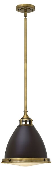 Sospensione Contemporanea Amelia Metallo Bronzo Vetro 1 Luce E27