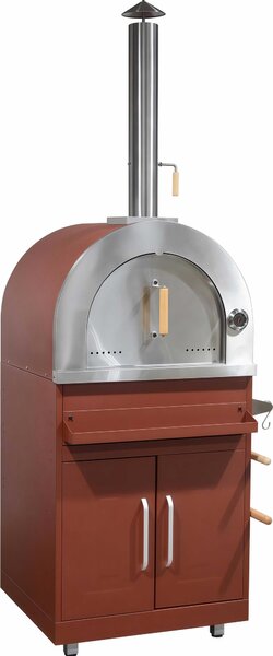 Mobile base per forno per pizza in finitura mattoni per la cucina da esterno - Oviala Memphis