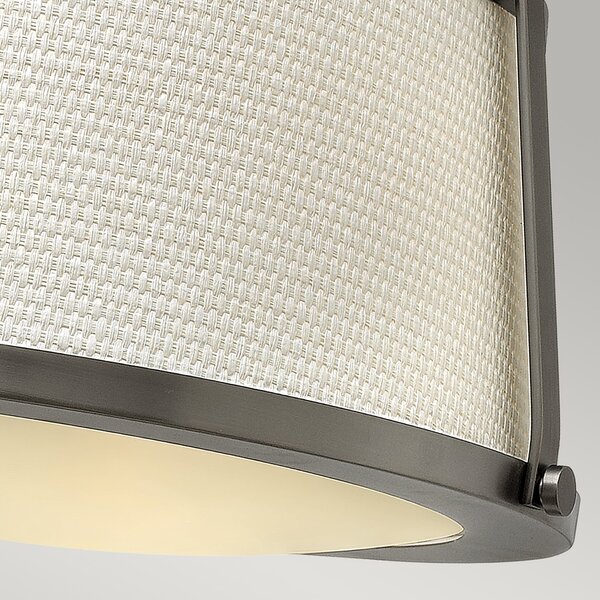 Lampada a Soffitto 2 Luci Kalf In Acciaio Nero A Bracci E Sfere In Vetro Opalino E Oro