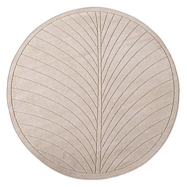 Tappeto da interno/esterno rotondo beige ø 120 cm Nova 1204 – Ayyildiz Carpets