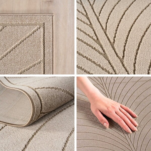 Tappeto da interno/esterno rotondo beige ø 120 cm Nova 1204 – Ayyildiz Carpets