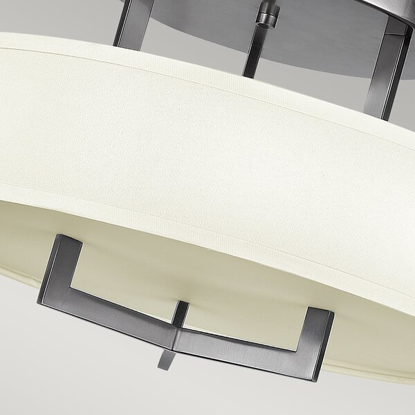 Lampada a Soffitto 3 Luci Kalf In Acciaio Nero A Bracci E Sfere In Vetro Opalino E Oro