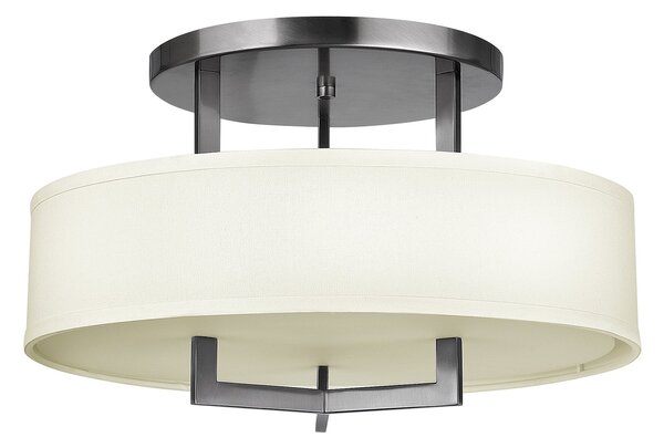 Lampada a Soffitto 3 Luci Kalf In Acciaio Nero A Bracci E Sfere In Vetro Opalino E Oro