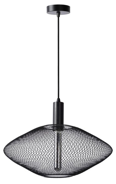Lampada a sospensione MESH nera 1xE27x40W in metallo, dimensioni: 135x45x45 cm, IP20, Lucide