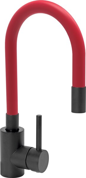Rubinetto da cucina flessibile BLACK, rosso, rubinetto acqua, rubinetto lavello