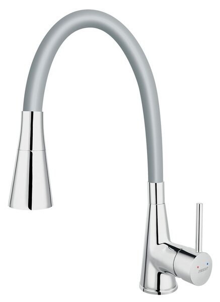 Miscelatore per lavello con doccia Ferro chrome rock grey 70720,0S