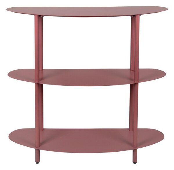 Scaffale burgundy in metallo 90x82x28 cm Riqueza – Leitmotiv