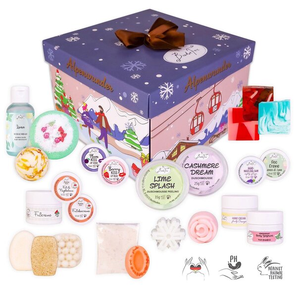 Calendario dell'Avvento "Alpenwunder Beauty" di Badefee: 24 prodotti per la cura della persona realizzati a mano