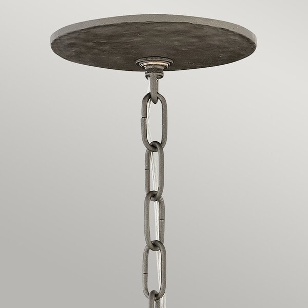 Lampadario Contemporaneo Spyre Acciaio Bronzo Metallizzato Opaco 6 Luci E14
