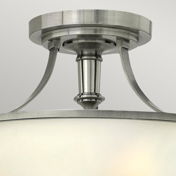 Lampada a Soffitto Industrial 3 Luci Sekhmet In Acciaio Nero E Diffusori A Cupola