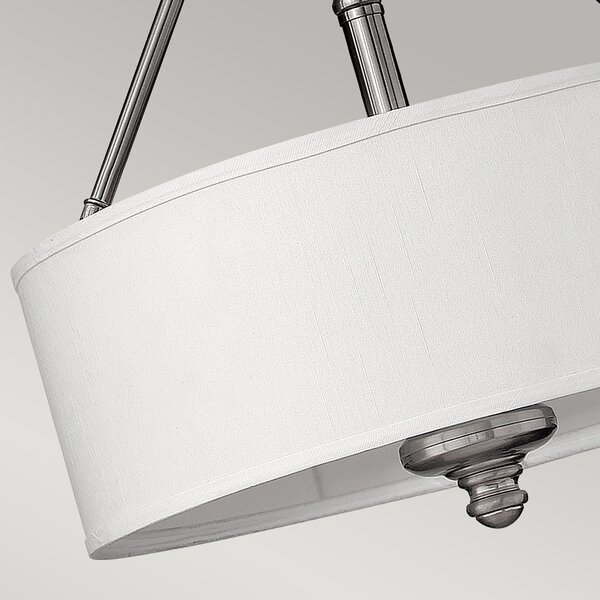 Lampada a Soffitto Industrial 3 Luci Sekhmet In Acciaio Bianco E Diffusori A Cupola