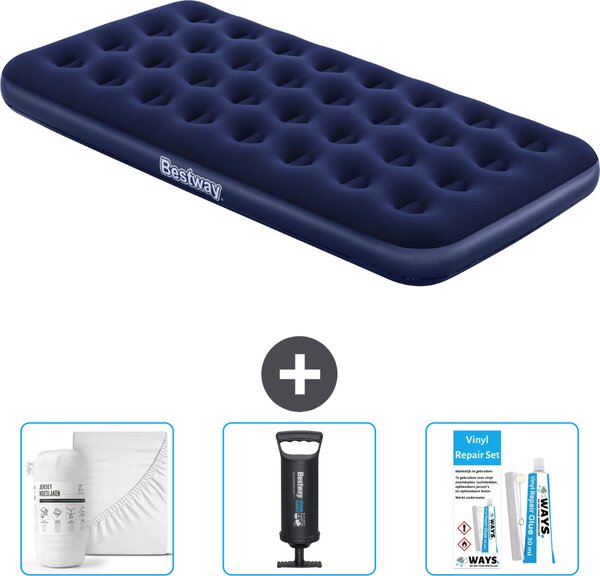 Materasso gonfiabile Bestway - 1 persona - 99 x 188 x 22 cm - Blu - Accessori inclusi