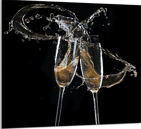 PIATTO IN VETRO PER CUCINA 65x60 Vino