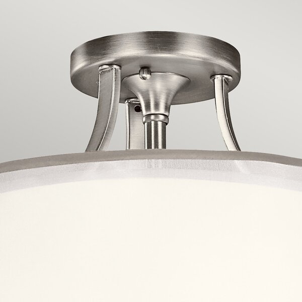Lampada A Soffitto Contemporanea Lacey Acciaio Peltro Antico Tessuto 3 Luci E27