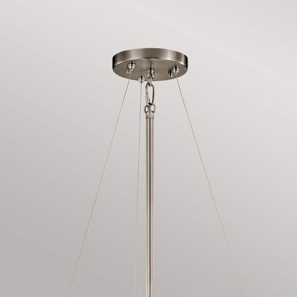 Lampadario Contemporaneo Silver Coral Metallo Peltro Classico Vetro 3 Luci E27