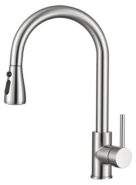 Rubinetto da cucina con doccetta estraibile - Ottone - Rotazione a 360°