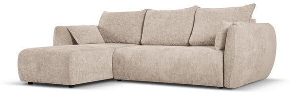 Divano angolare beige (angolo sinistro) Matera - Cosmopolitan Design
