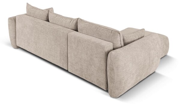 Divano angolare beige (angolo sinistro) Matera - Cosmopolitan Design