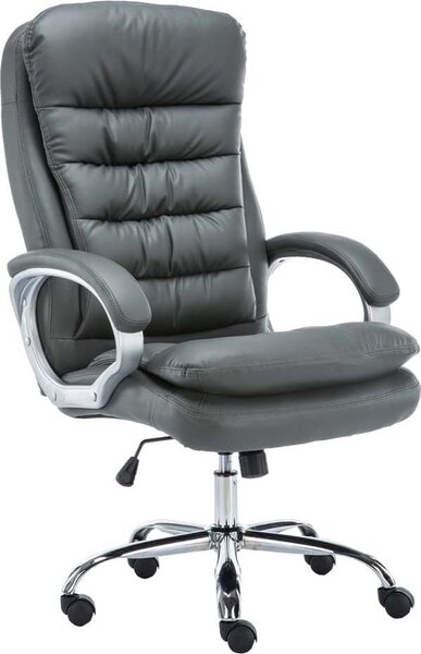 Sedia da ufficio XXL - Sedia da ufficio confortevole, dal design ergonomico e di alta qualità. Apprendimento artificiale. Finiture: Grigio