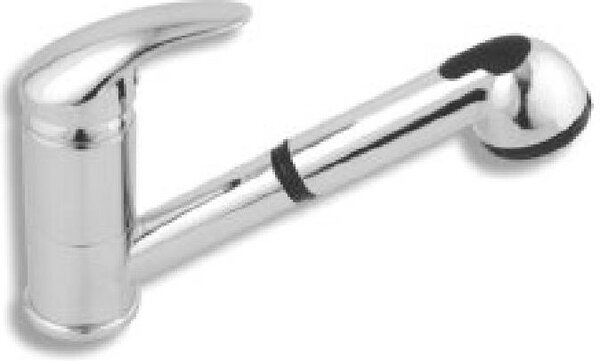 Novaservis Titania Lux - Miscelatore per lavello con doccia estraibile, cromo 91081,0