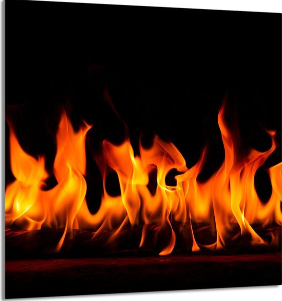 PIATTO IN VETRO PER CUCINA 60x65 Fuoco