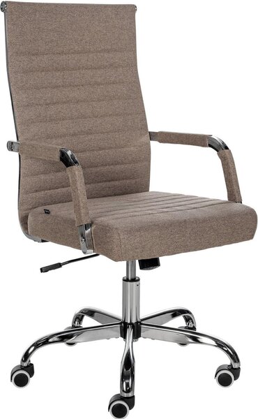 Sedia da ufficio ergonomica - Sedia da ufficio - regolabile in altezza, design confortevole | Colore: Taupe | Materiale: Polvere