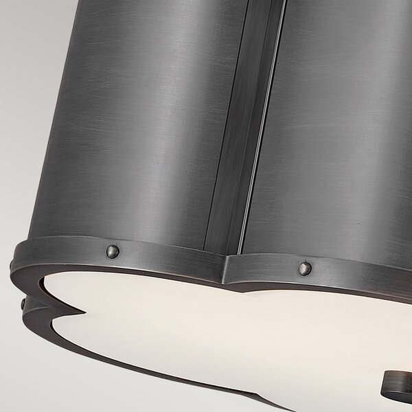 Lampada A Soffitto Contemporanea Chance Acciaio Ottone Annerito Vetro 2 Luci E27
