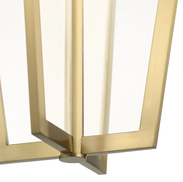 Lampadario Industrial Nordico Calters Alluminio Oro Champagne Led 49W 3000K