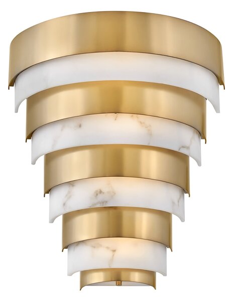 Applique Contemporanea Echelon Acciaio Ottone Antico Led 12W 3000K 1080Lm