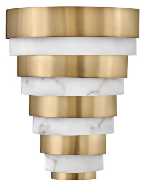 Applique Contemporanea Echelon Acciaio Ottone Antico Led 12W 3000K 1080Lm