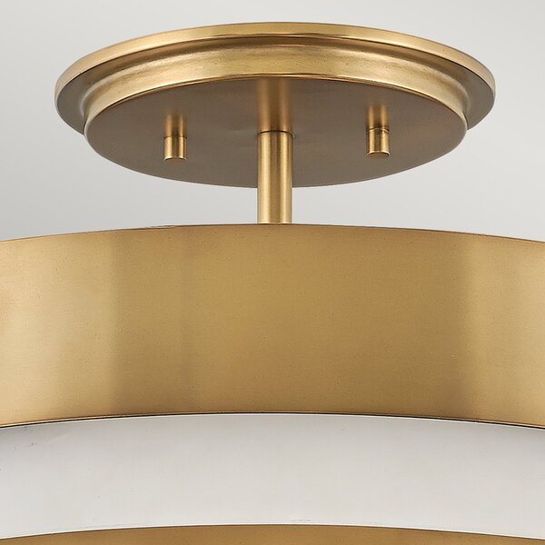 Lampada A Soffitto Contemporanea Echelon Acciaio Ottone Antico 3 Luci E14