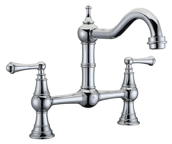 Miscelatore lavello cucina retro argento cromo CHESTER