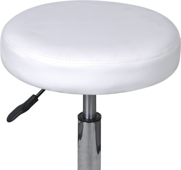 84958 Sgabello regolabile in altezza Bianco