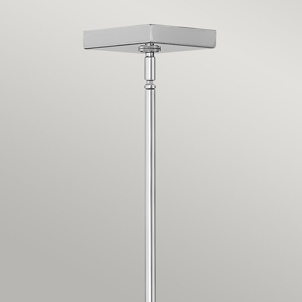 Lampadario Contemporaneo Ensemble Acciaio Nichel Lucido 5 Luci E27