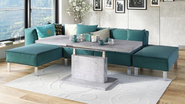 Tavolino di design Tavolo Aston allungabile in altezza da 120 a 200 cm Tavolo da pranzo