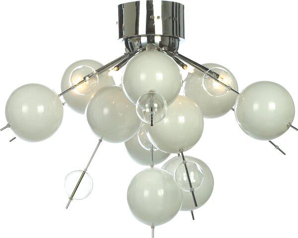 Näve 1085123 Plafoniera - sfera di vetro ; Portalampada: G9 ; Colore: Bianco