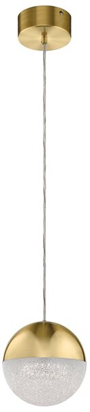 Lampadario Contemporaneo Moonlit Alluminio Oro Champagne Led 20.9W